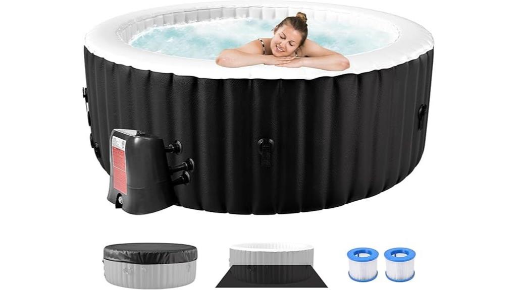 large family inflatable hot tub
