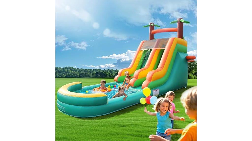 large inflatable water slide