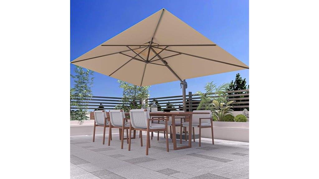 large offset patio umbrella