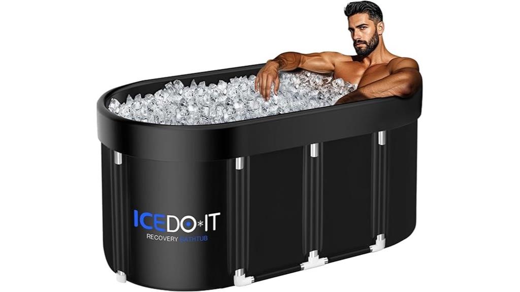 large oval ice bath