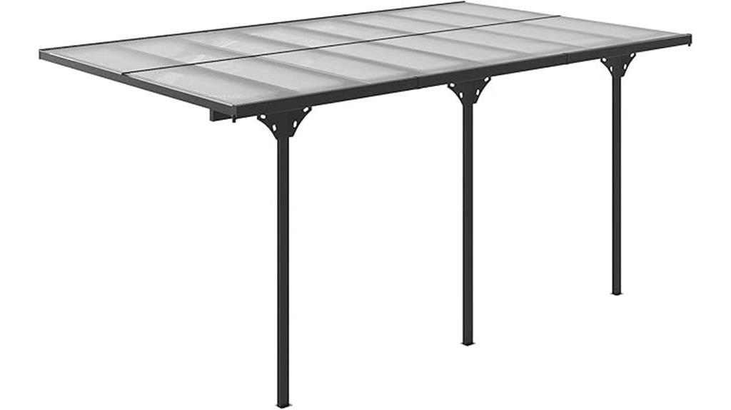 large polycarbonate patio cover