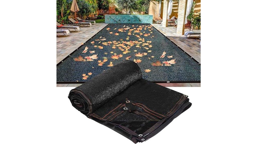 large pool cover with rope