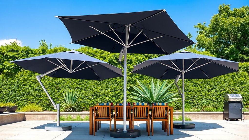 large shaded durable adjustable