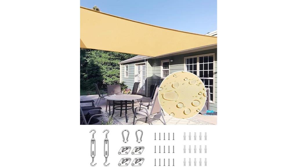 large waterproof shade sail
