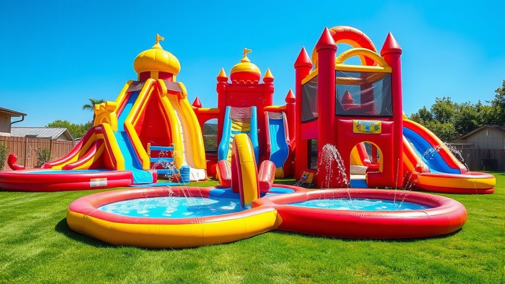 large yard inflatable safety