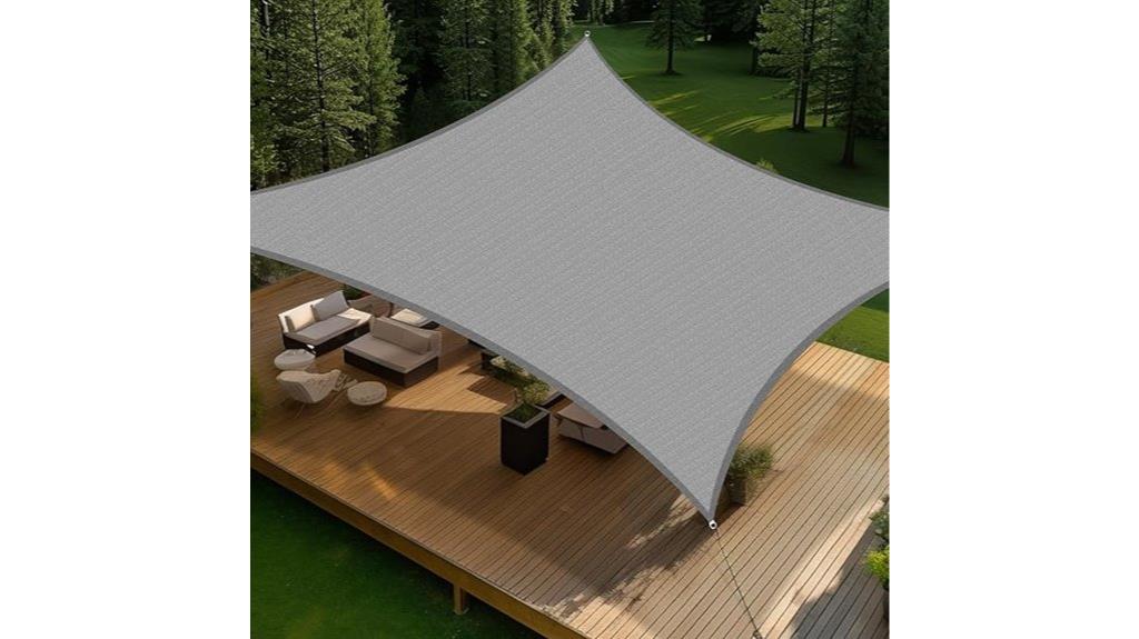 light grey rectangular shade