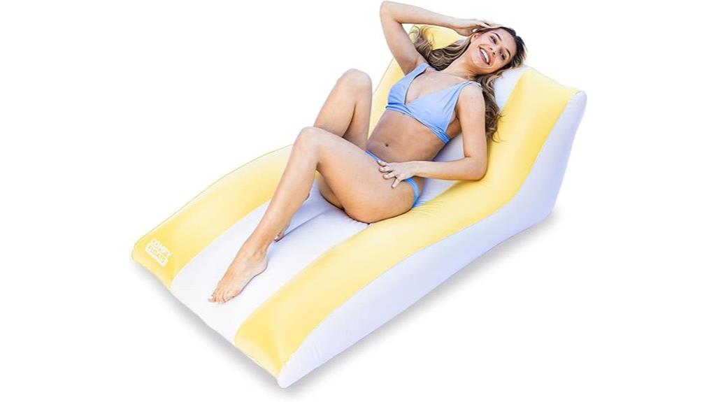 luxury inflatable pool lounger