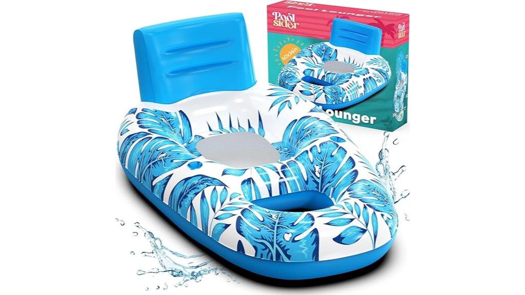 luxury pool float with features