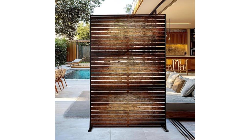 metal outdoor privacy screen