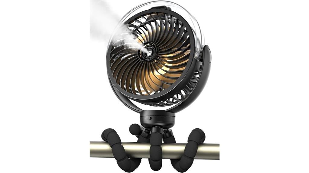 misting fan with battery