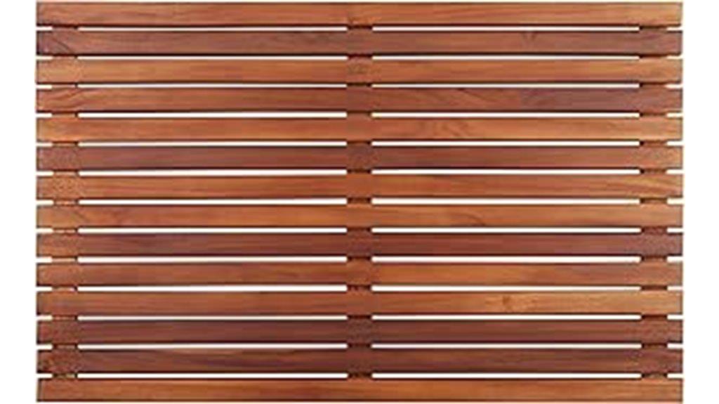 nordic teak bath mat