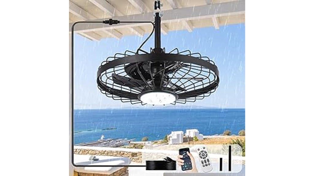 outdoor ceiling fan lighting