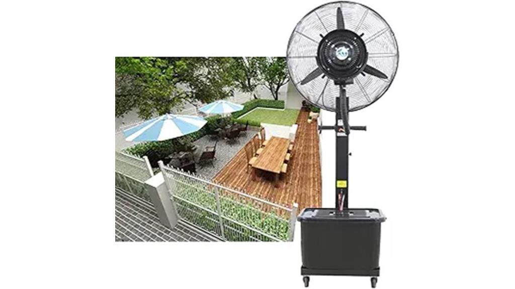 outdoor commercial misting fan