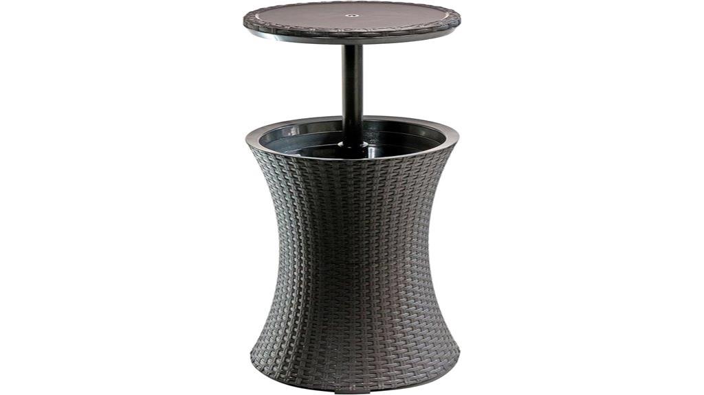outdoor cooler table furniture
