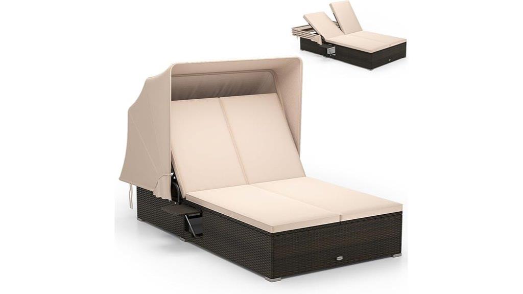 outdoor daybed with canopy