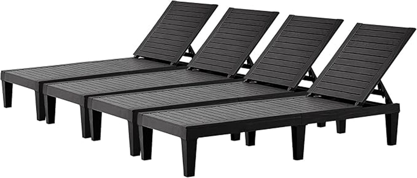 outdoor four piece lounge set