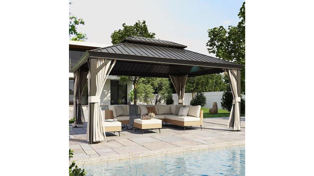 outdoor hardtop gazebo