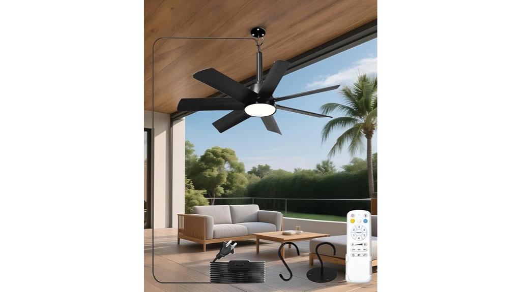 outdoor lighting fan remote