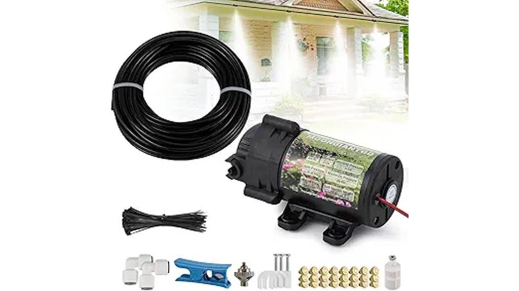 outdoor misting cooling system