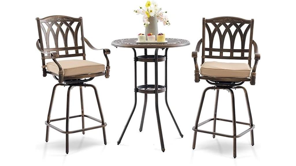 outdoor patio bar set