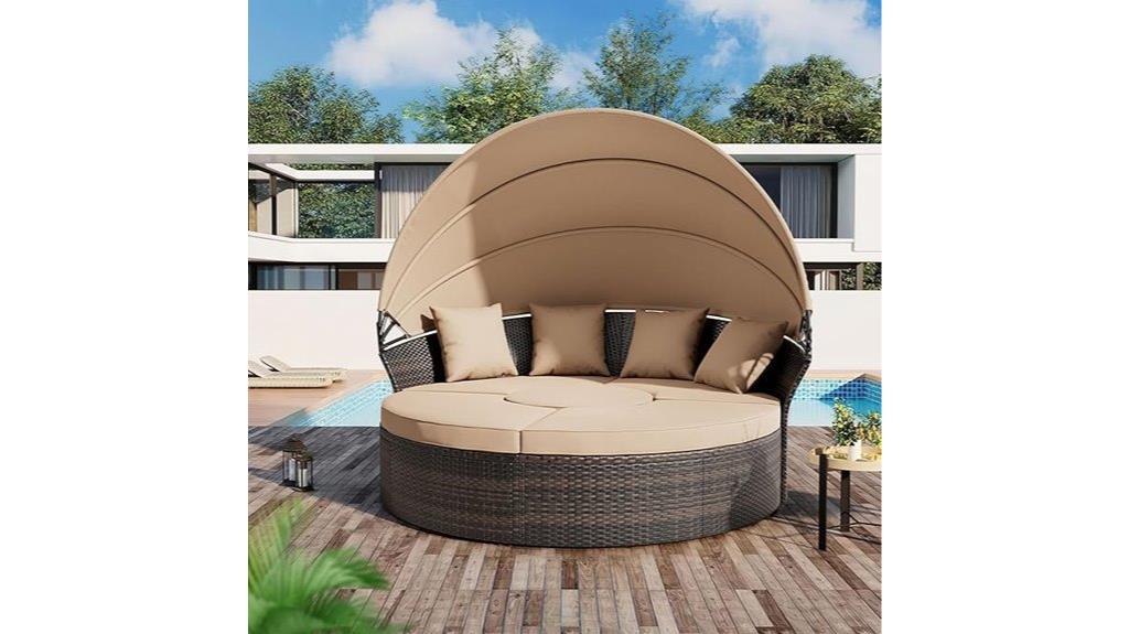 outdoor patio canopy bed