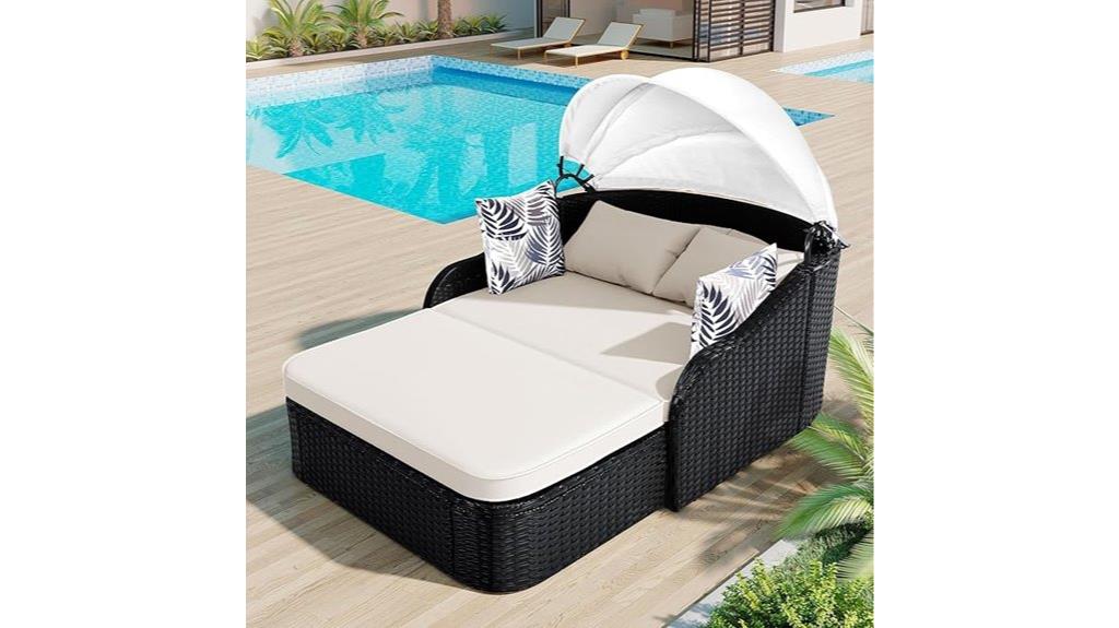 outdoor patio sunbed