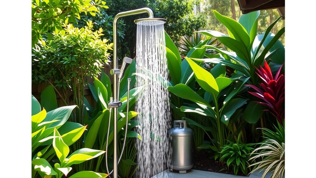 outdoor propane shower essentials