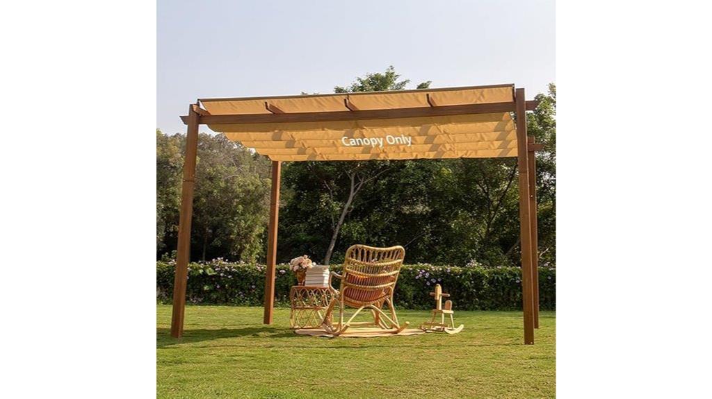 outdoor retractable canopy