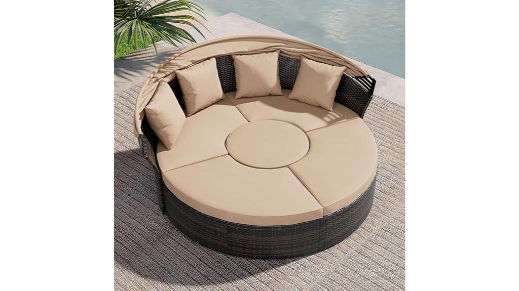 outdoor round canopy bed