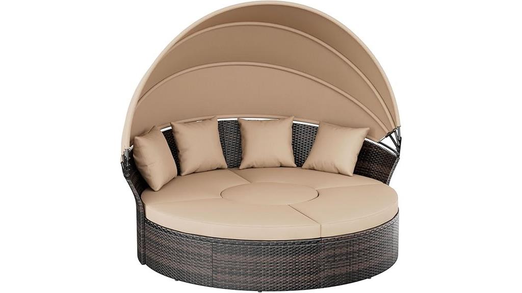 outdoor round daybed