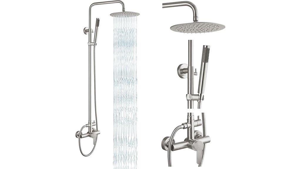 outdoor shower fixture kit