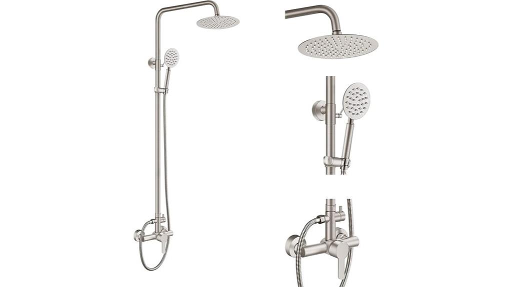 outdoor shower fixture set