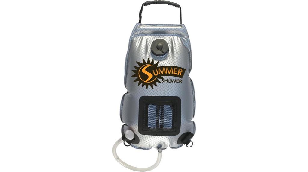 outdoor solar shower system