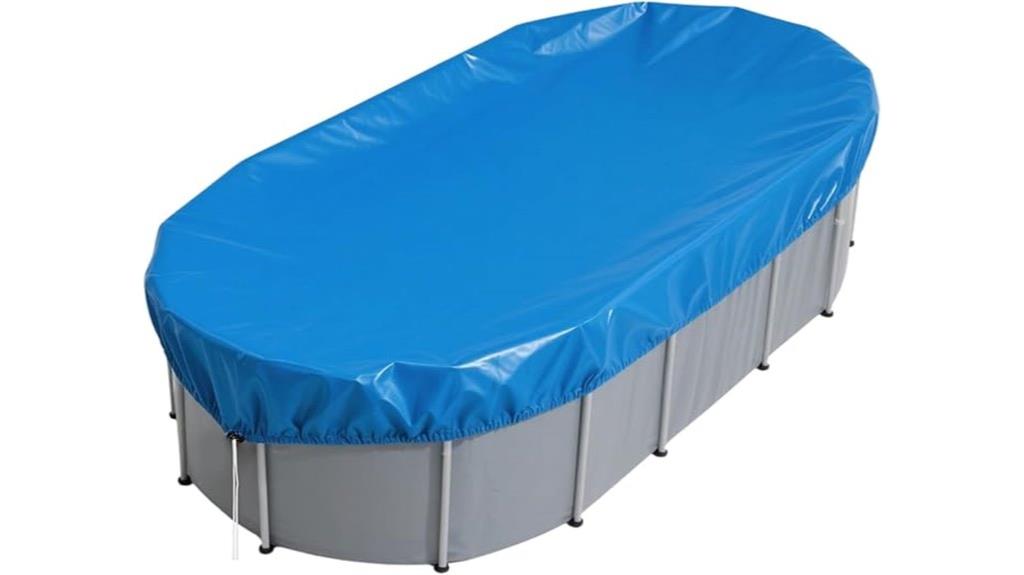 oval above ground pool cover