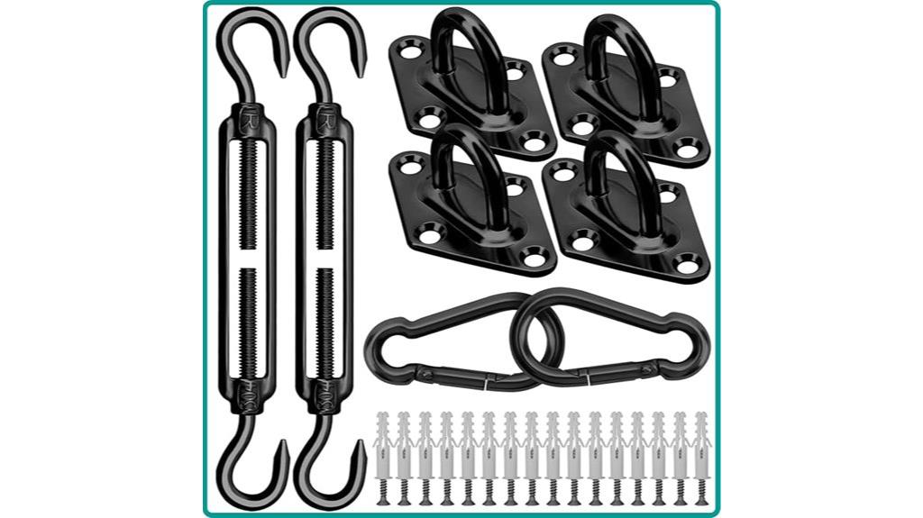 patio shade sail hardware