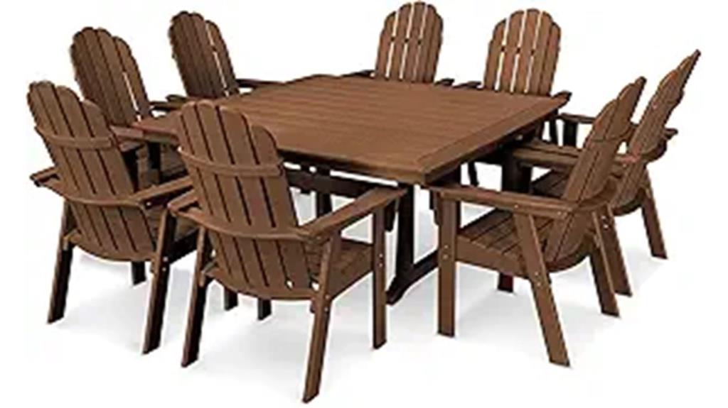 polywood vineyard adirondack dining