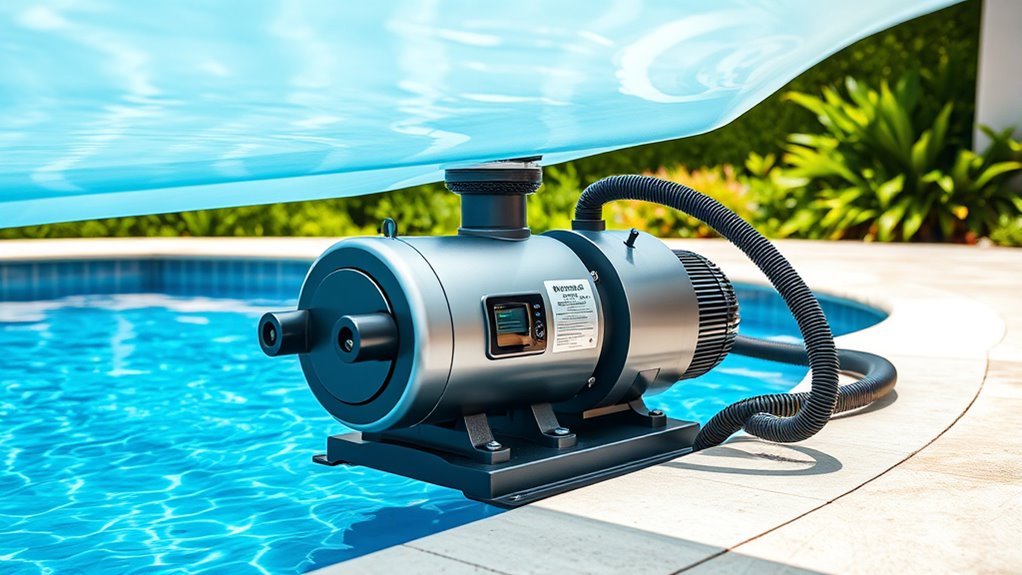 pool cover pump features
