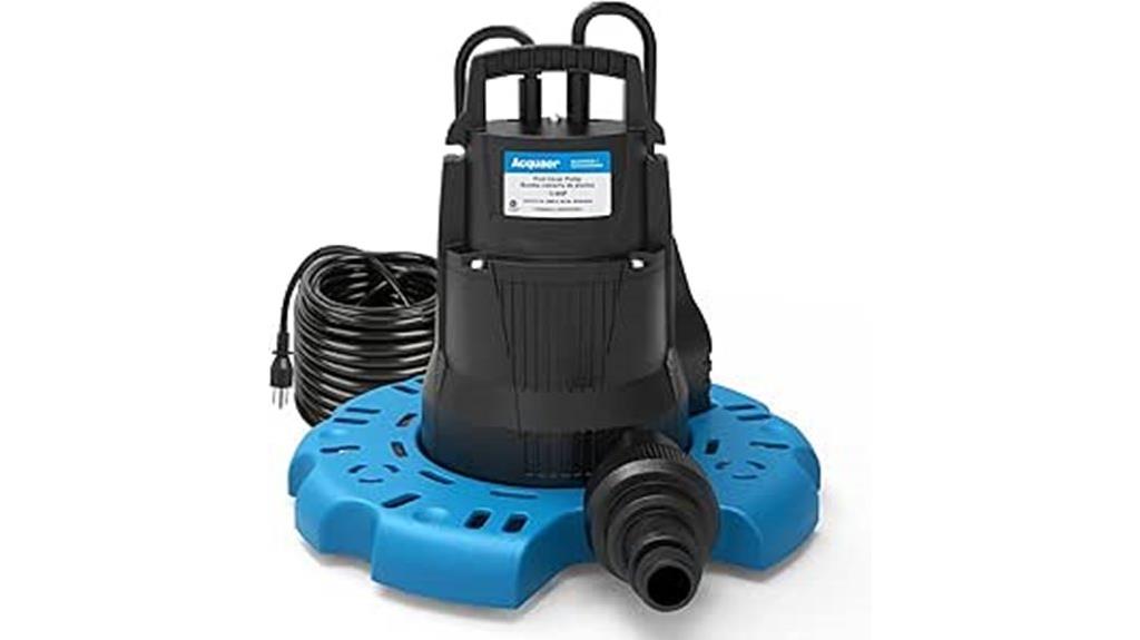 pool cover pump specifications