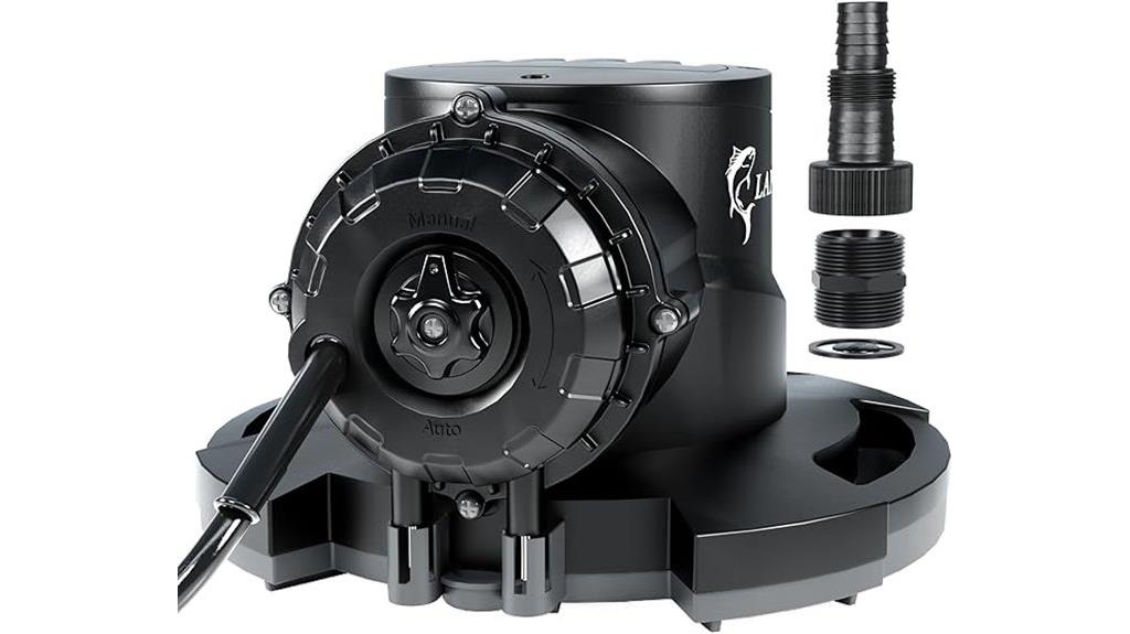 pool cover pump with adapters