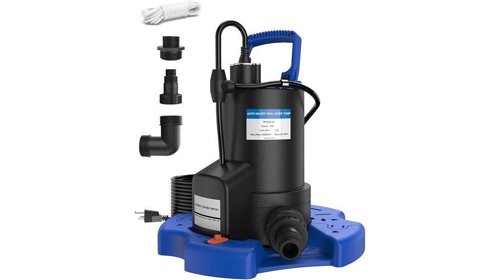 pool cover water pump