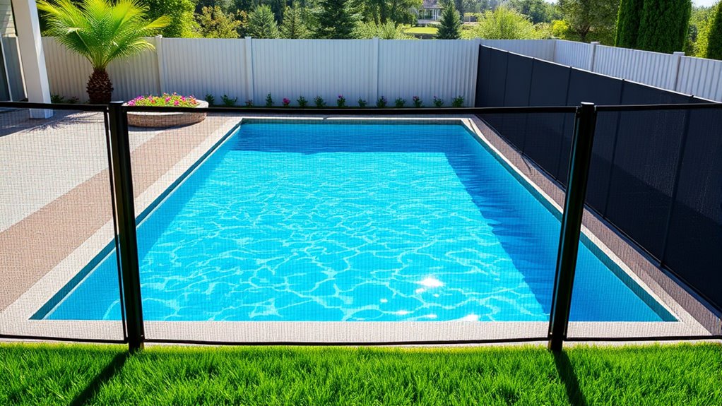 pool fence kit sizes