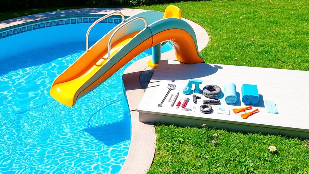 pool slide installation considerations