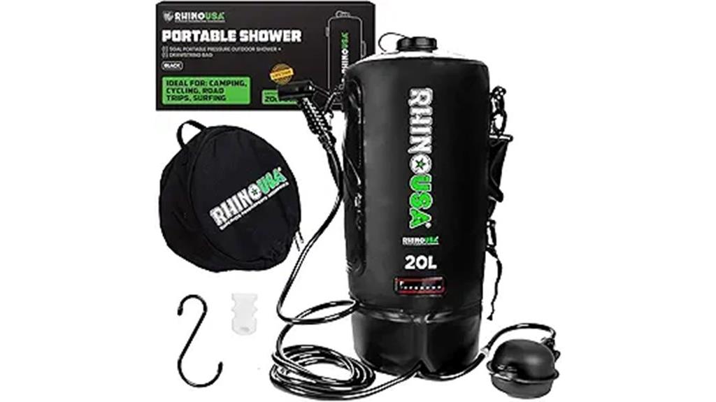 portable 5 gallon solar shower