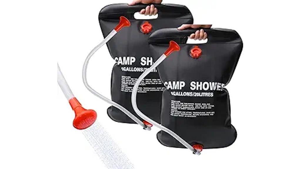 portable camping solar shower