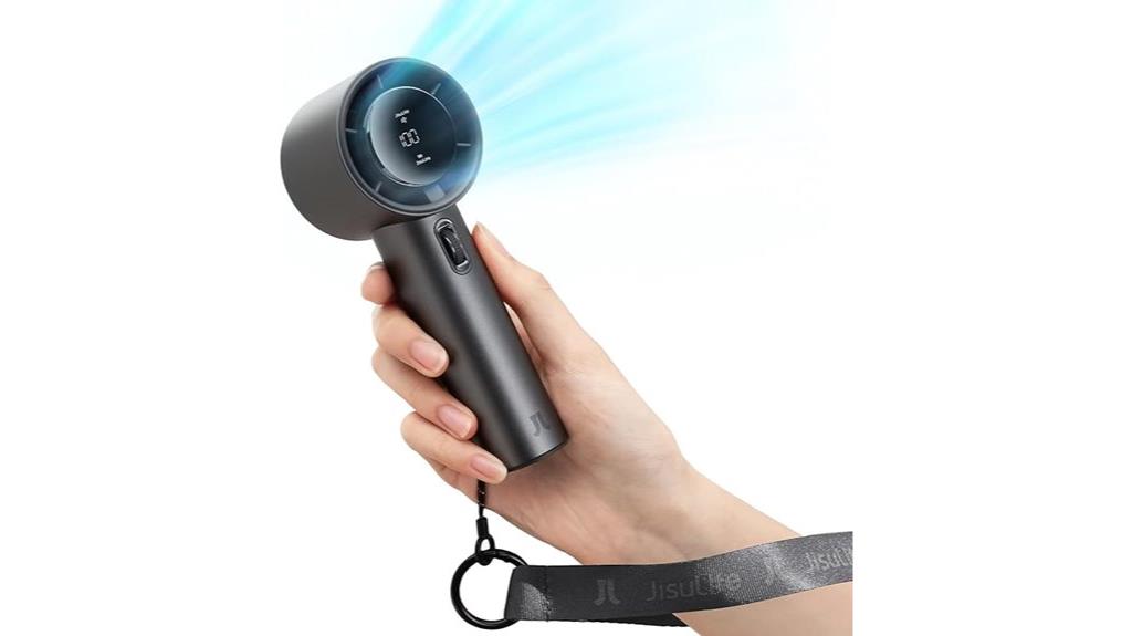 portable digital handheld fan