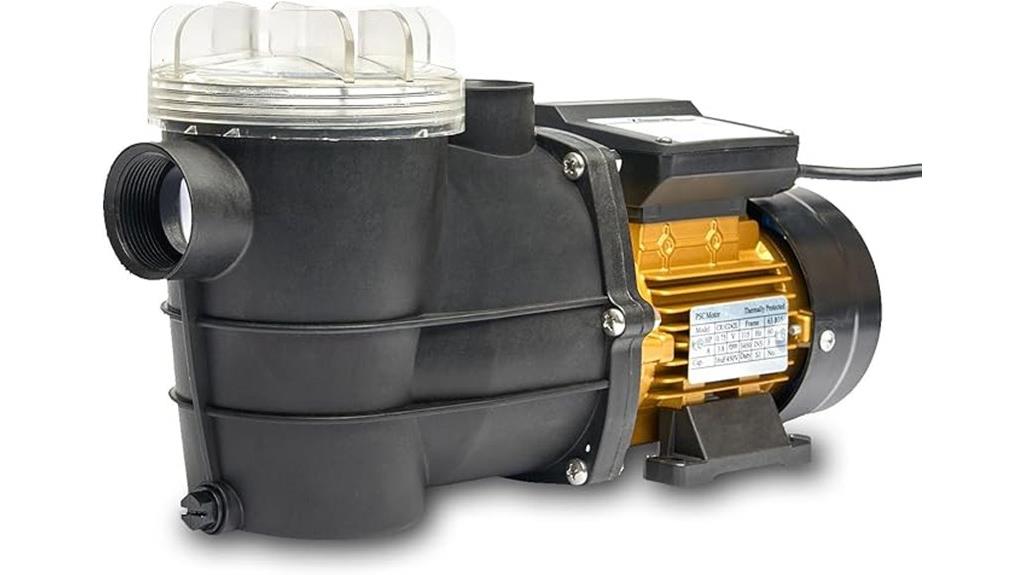 powerful 3 4 hp pool pump