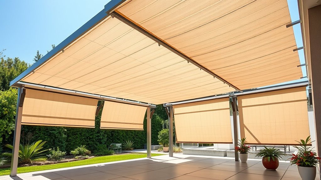 premium retractable canopy pergolas