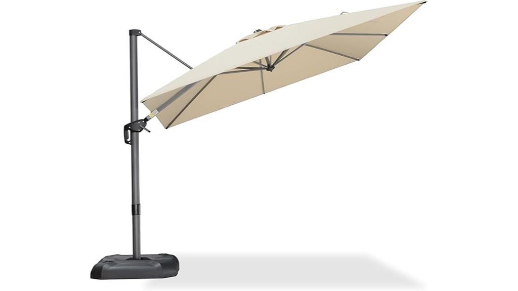 purple leaf 9 foot cantilever umbrella