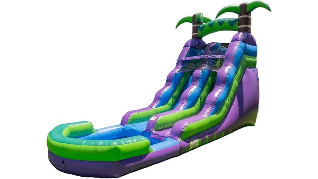 purple tropical water slide