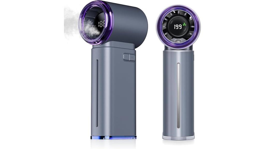 rechargeable misting fan